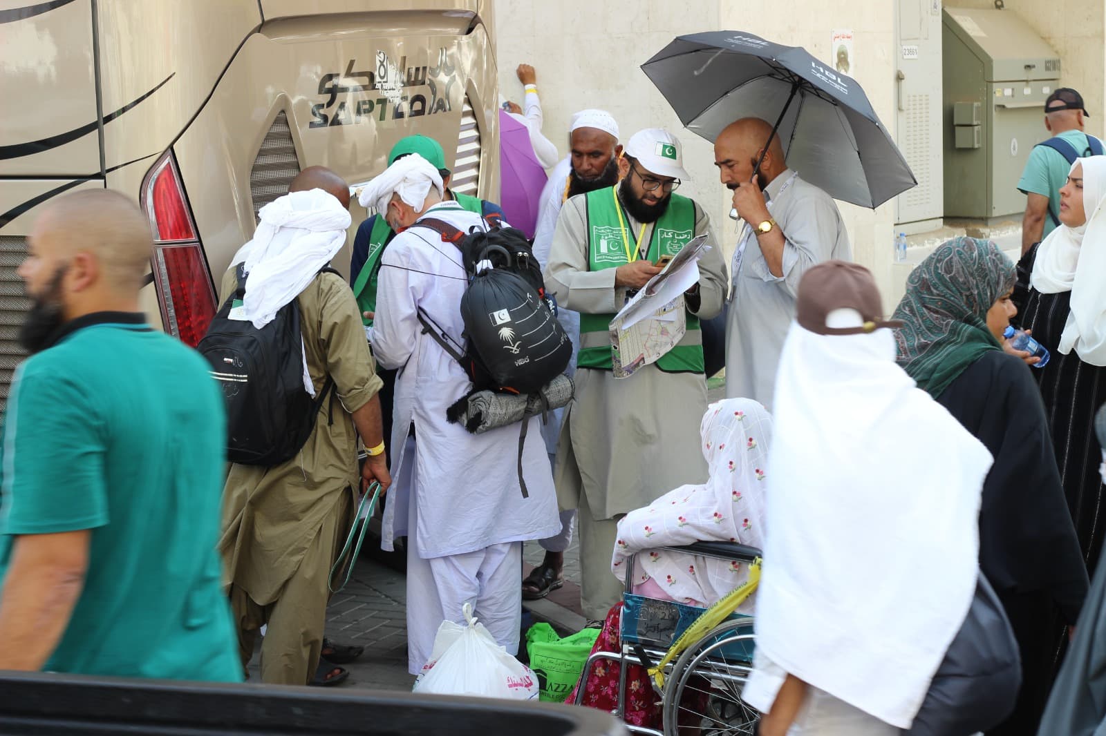 Direction help for pilgrims